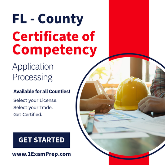 Florida County Certificate of Competency Application Processing