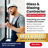 FLORIDA GLASS AND GLAZING CONTRACTOR ULTIMATE EXAM PREP RENTAL PACKAGE