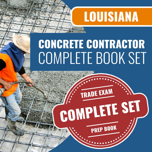 Louisiana Concrete Construction Excluding Highways, Streets, And Bridges Contractor Exam Book Package