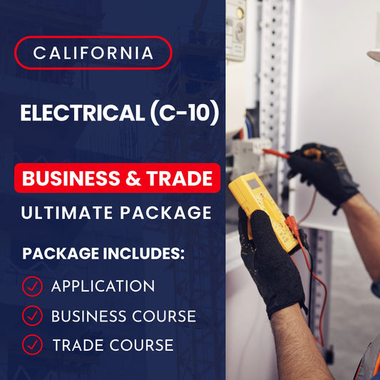 California California Electrical (C-10) Exam Prep Ultimate Business & Trade Courses & Application Package