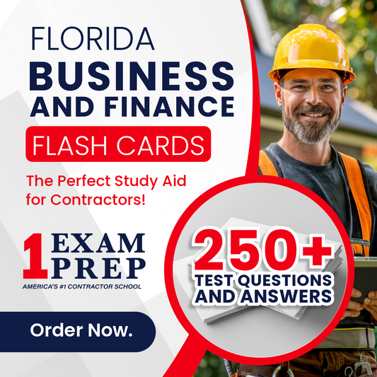 Florida State Business and Finance Contractor Exam Flash Cards
