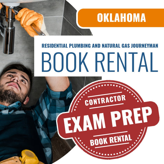 Oklahoma Residential Journeyman Plumbing and Natural Gas - Book Rental Package