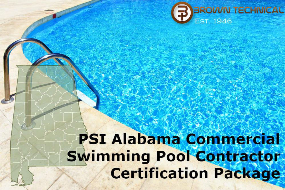 Alabama Commercial Swimming Pool Contractor Book Package Highlighted