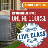 South Carolina Residential HVAC Contractor - Online Exam Prep Course