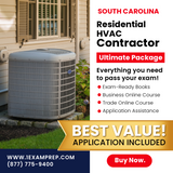 SOUTH CAROLINA RESIDENTIAL HVAC CONTRACTOR ULTIMATE EXAM PREP RENTAL PACKAGE