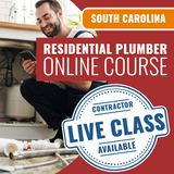 South Carolina Residential Plumber - Online Exam Prep Course