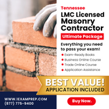 TENNESSEE LMC LICENSED MASONRY CONTRACTOR ULTIMATE EXAM PREP RENTAL PACKAGE