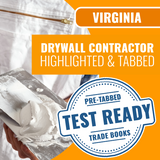 Virginia Drywall Contracting Exam Complete Pre-Highlighted & Tabbed Book Package