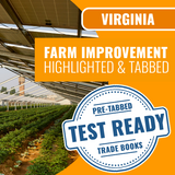 Virginia Farm Improvement Contracting Exam Complete Pre-Highlighted and Tabbed Book Package
