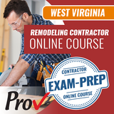 West Virginia Remodeling and Repair Contractor - Online Exam Prep Course (Prov)