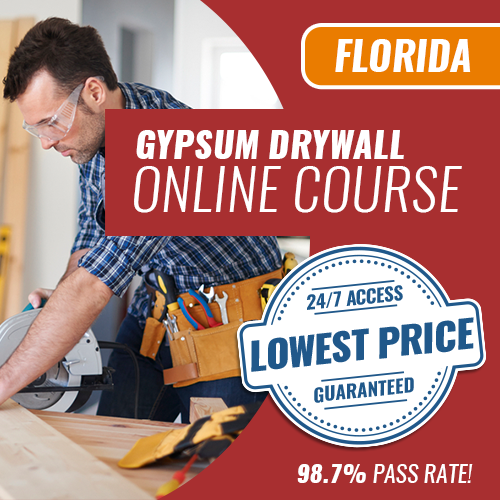 Florida Gypsum Contractor Trade Exam - Online Exam Prep Course