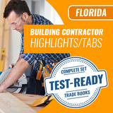 Florida Building Contractor Exam Complete Book Set - Highlighted & Tabbed