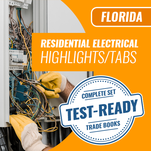 Florida Residential Electrical Contractor Exam Complete Book Set - Highlighted & Tabbed