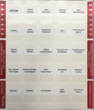 Florida Residential Contractor Exam; Pre-Printed Tabs (Tabs Only)