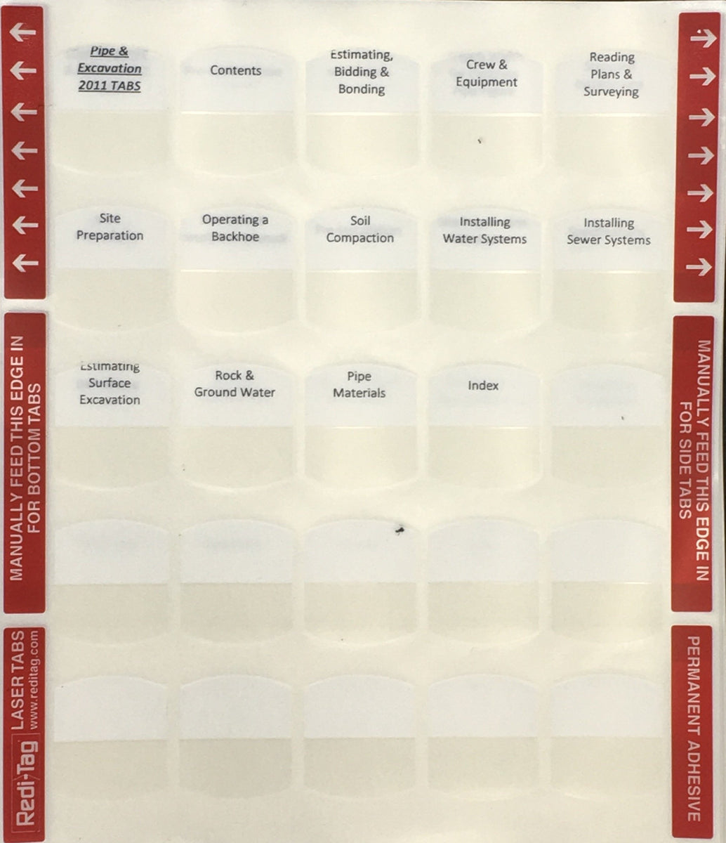 Florida Underground Utility Contractor Exam; PrePrinted Tabs (Tabs On