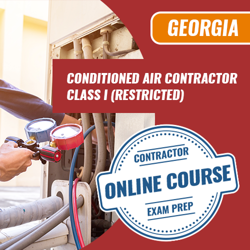 GEORGIA CONDITIONED AIR CONTRACTOR CLASS I (RESTRICTED) EXAM PREP COURSE