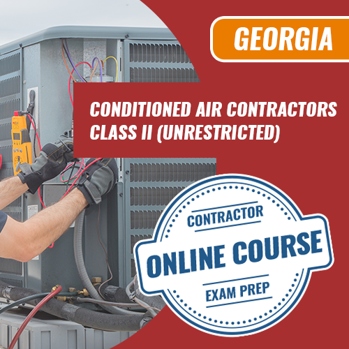 GEORGIA CONDITIONED AIR CONTRACTOR CLASS I (UNRESTRICTED) EXAM PREP COURSE