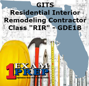 GITS Residential Interior Remodeling Contractor - Class "RIR" - GDE1B (County - Florida)