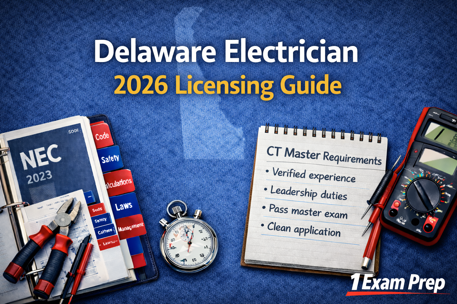 Delaware Electrician 2026 Licensing Guide – 1 Exam Prep