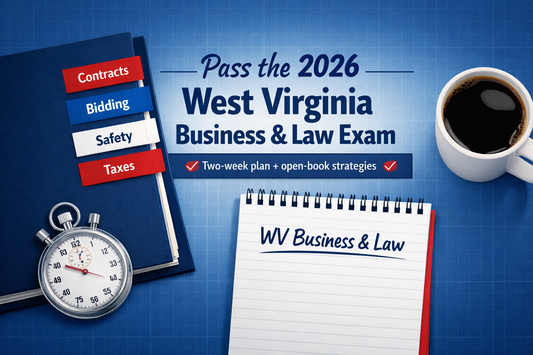 How to Pass the 2026 West Virginia Business and Law Contractor Exam