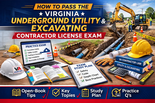 How to Pass the Virginia Underground Utility & Excavating Contractor License Exam