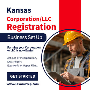 Kansas Corporation or LLC Filing Registration Formation Setup