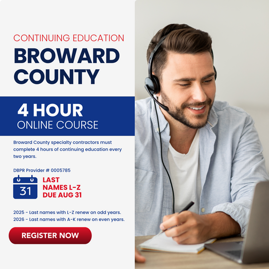 Broward County - 4 Hour Online Continuing Education