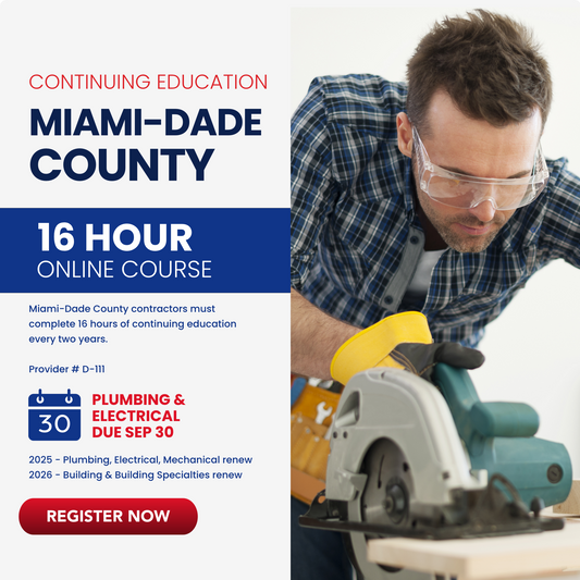 Miami-Dade County - 16 Hour Online Continuing Education