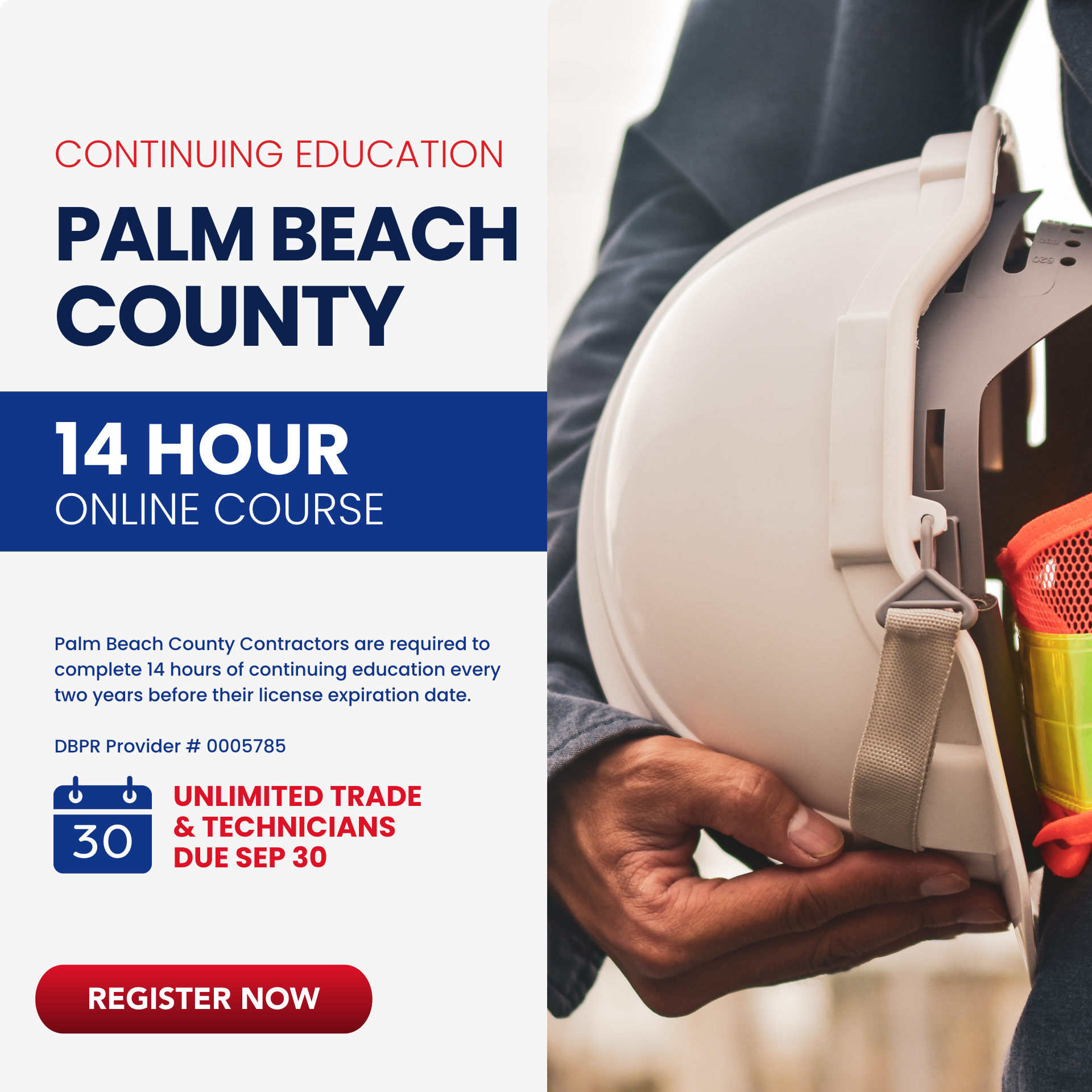 Palm Beach County - 14 Hour Online Continuing Education