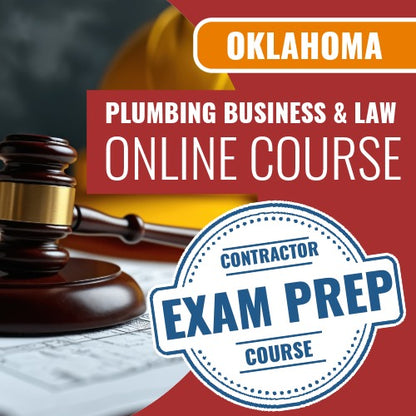 Oklahoma Plumbing Business and Law - Online Exam Prep Course