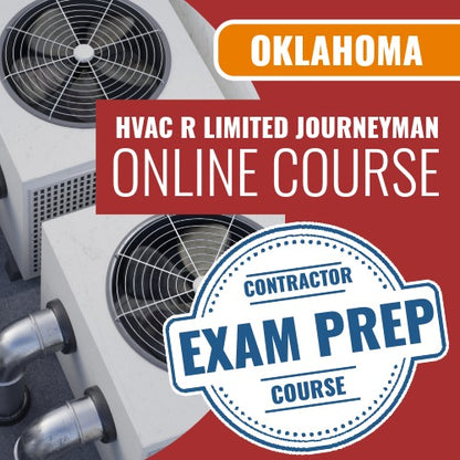Oklahoma HVACR Limited Journeyman Limited - Online Exam Prep Course