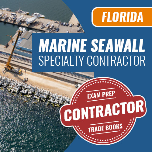 Florida Marine Seawall Work Specialty Contractor Exam Book Set - Trade Books