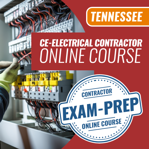1 Exam Prep - Tennessee CE Electrical Contractor Online Course. Contractor Exam Prep Online Course. We are the exam pros for all your licensing and certification needs