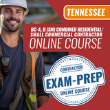 1 Exam Prep - Tennessee BC-B, C-Combined Residential, and Small Commercial Contractor Online Course. Contract Exam Prep. We are the exam pros for all your licensing and certification needs