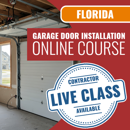Florida Garage Door Installation Specialty Contractor Trade Exam - Online Exam Prep Course