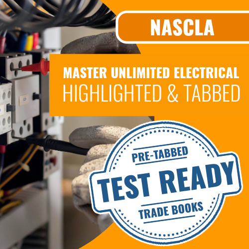 NASCLA Master Unlimited Electrical Book Package - Highlighted and Tabbed