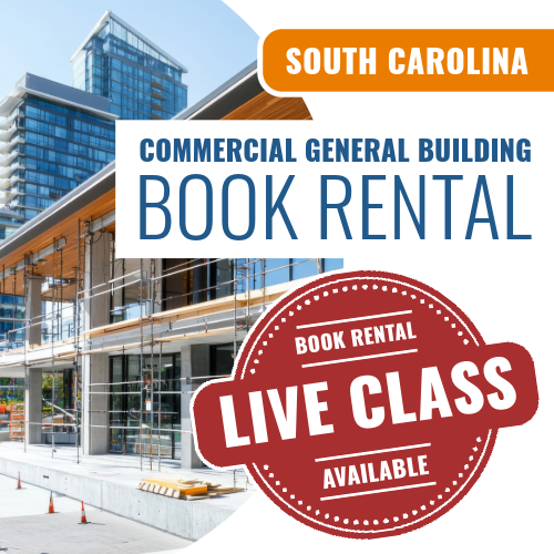 South Carolina NASCLA Commercial General Building Contractor Exam (Book Rental)