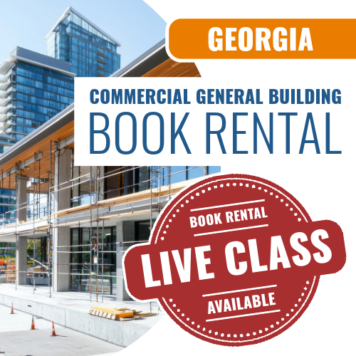 Georgia NASCLA Commercial General Building Contractor Exam (Book Rental)