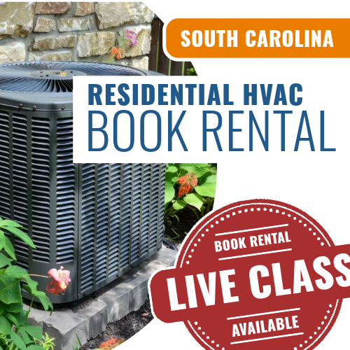 South Carolina Residential HVAC - Books & Courses Rental Package