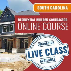 South Carolina Residential Builder - Online Exam Prep Course