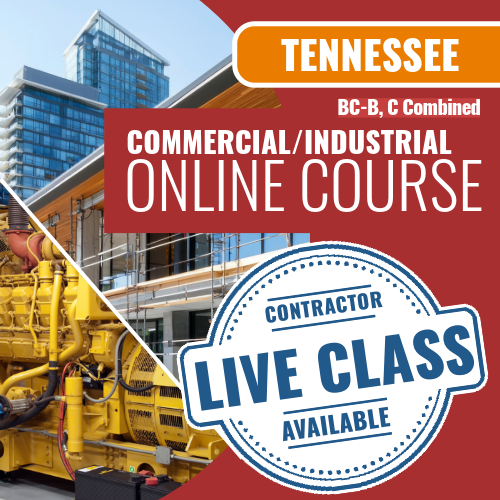 Tennessee BC-B, C-Combined Commercial / Industrial Contractor - Online Exam Prep Course