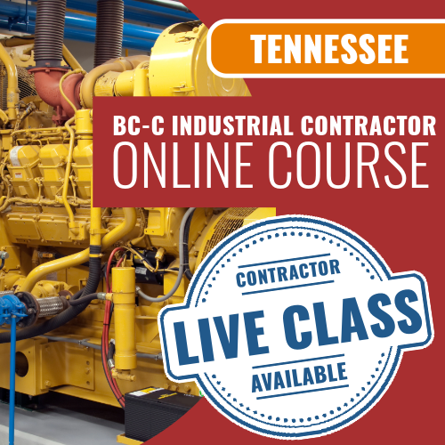 Tennessee BC-C Industrial Contractor - Online Exam Prep Course