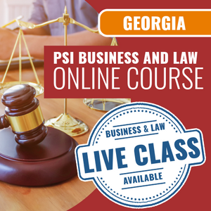 Georgia Business and Law - Online Exam Prep Course