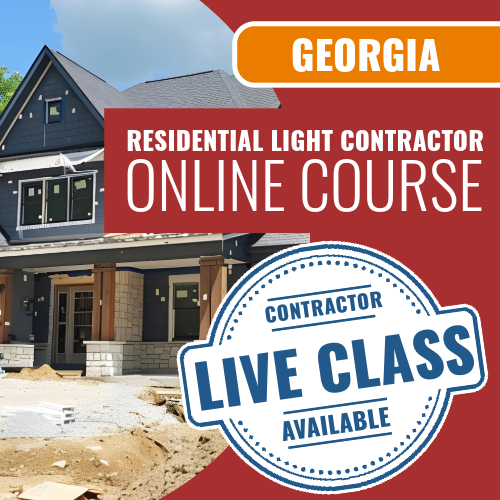 Georgia Residential Light Commercial Contractor - Online Exam Prep Course