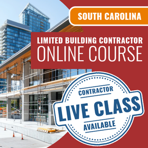 South Carolina Limited Building Contractor - Online Exam Prep Course