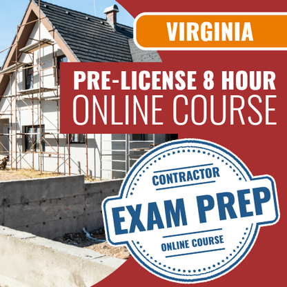 Virginia 8-Hour Pre-License Education Online Course for Contractors