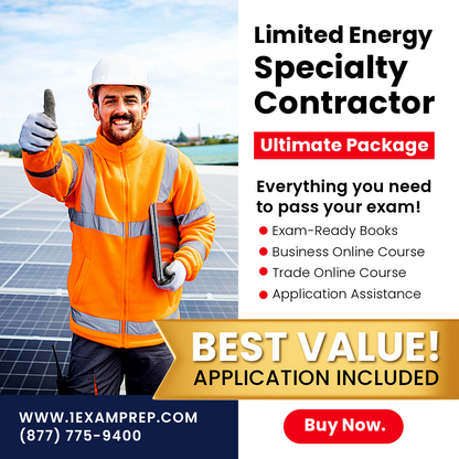 FLORIDA LIMITED ENERGY SPECIALTY ULTIMATE EXAM PREP RENTAL PACKAGE