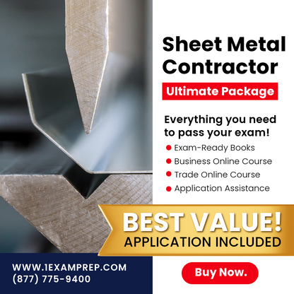 FLORIDA SHEET METAL CONTRACTOR ULTIMATE EXAM PREP RENTAL PACKAGE