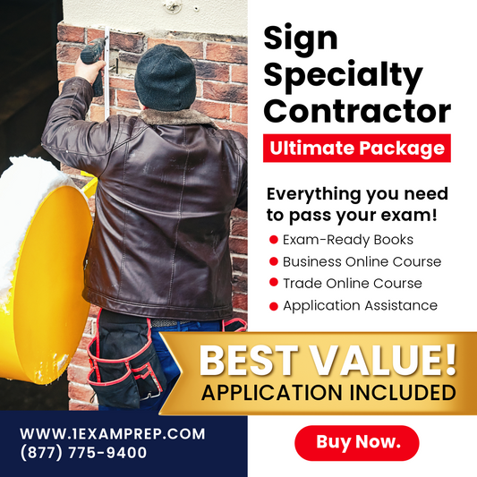 FLORIDA SIGN SPECIALTY ULTIMATE EXAM PREP RENTAL PACKAGE
