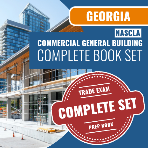 Georgia NASCLA Examination for Commercial General Building Contractors Complete Book Set